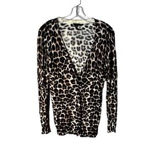 Ann Taylor Leopard Print Cardigan